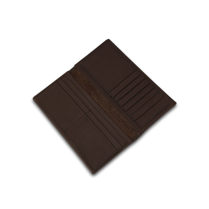 Men's Brown Long Leather Wallet