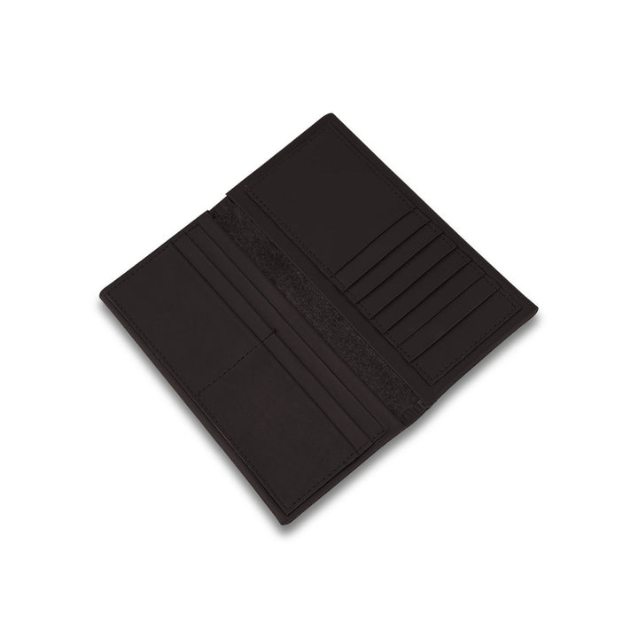 Men's Black Long Leather Wallet