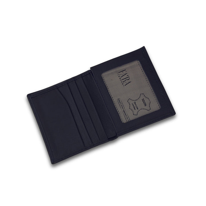 Men's Navy Blue Mini Leather Wallet